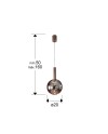 SAPORE- LAMPARA 1L BRONCE OSCURO